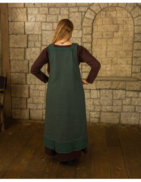 Robe tablier viking modèle Alva, vert