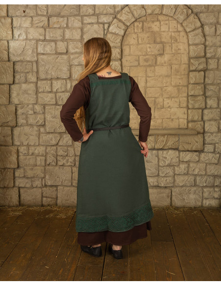Robe tablier viking modèle Alva, vert