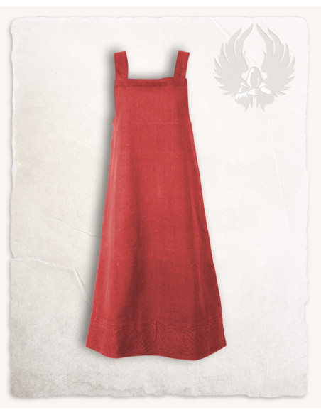 Robe tablier viking modèle Alva, rouge