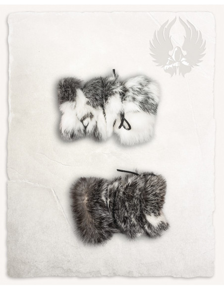 Brassards en fourrure de lapin...
