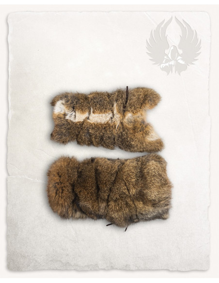 Brassards viking géants en fourrure...