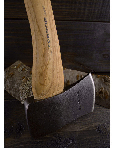 Condor Camping Axe, avec étui en cuir