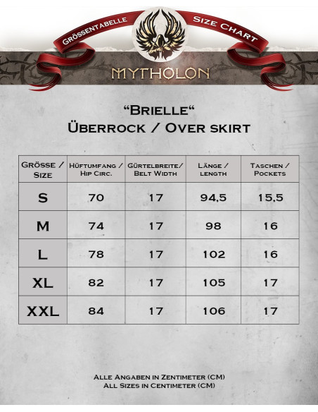 Surjupe médiévale modèle Brielle -...