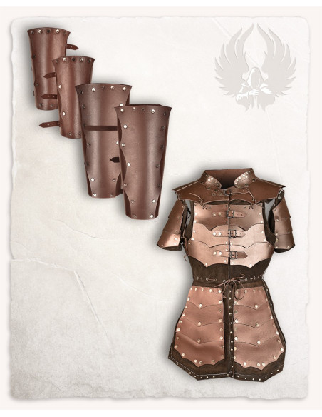 Armure Rasmus en cuir marron