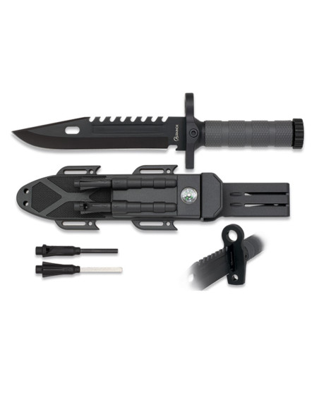 Couteau de survie avec silex,...