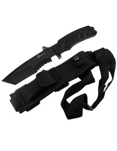 Troisième couteau tactique noir (25,5 cm.)