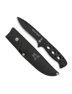 Couteau tactique en acier revêtu de titane (24 cm.)