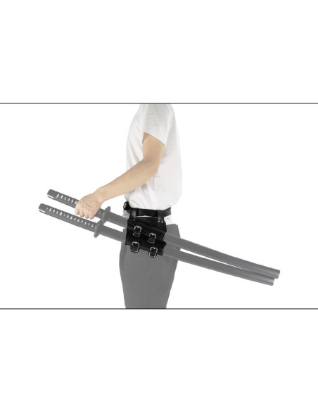 Ceinture Tahalí pour porter 2 katanas