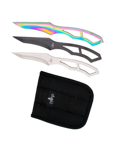 Set de 3 couteaux de lancer Third H7121 avec étui ⚔️ Boutique Épées