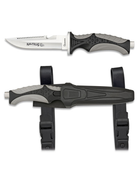 Couteau de plongée Nautilus, noir