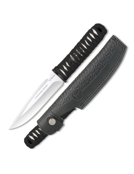 Couteau TOKISU avec étui en cuir...