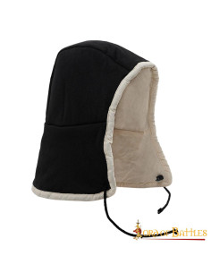 Crêpe médiéval à lacets - noir