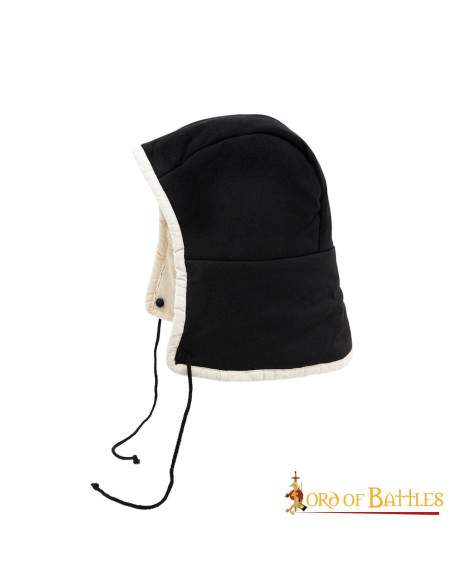 Crêpe médiéval à lacets - noir