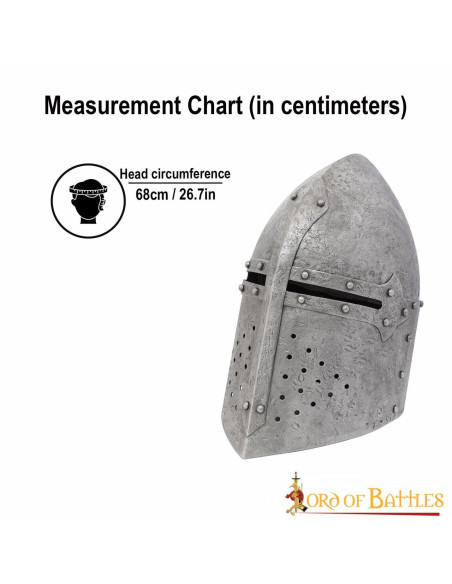 Casque médiéval conique SugarLoaf,...