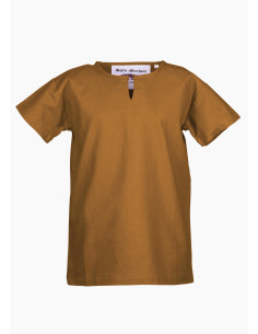 Tunique médiévale Linus pour enfant, marron beige