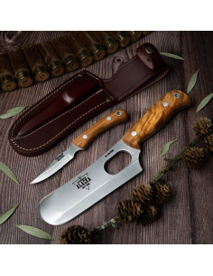 Set hache Alaska et mini couteau de chasse Alaska