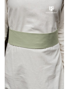 Ceinture médiévale réglable Sieglinde, vert printemps