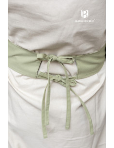 Ceinture médiévale réglable Sieglinde, vert printemps 2
