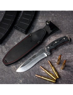 Couteau de chasse Cadet Green Beret, micarta noir