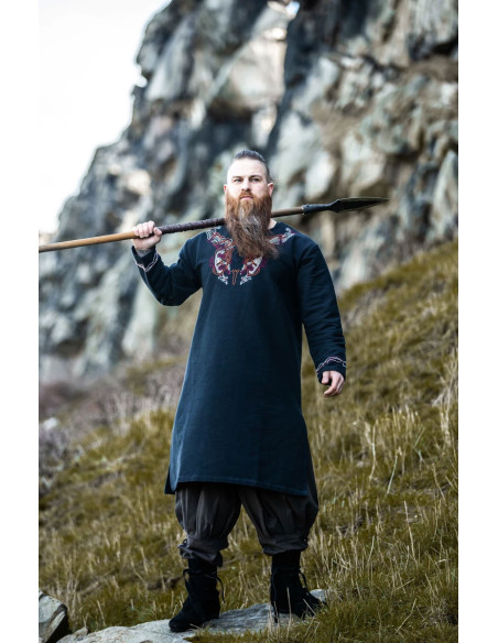 Tunique Snorri Viking avec broderie à...