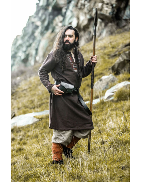 Tunique viking avec broderie Freki,...