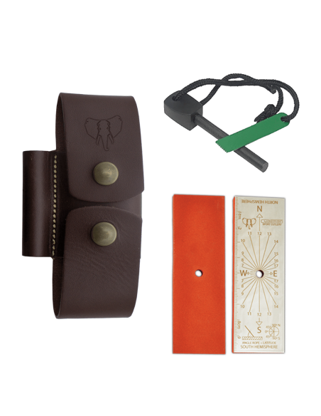 Kit silex et pierre à aiguiser avec...