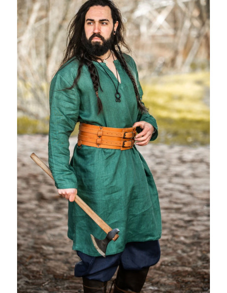 Tunique Viking Lin Halvar Vert