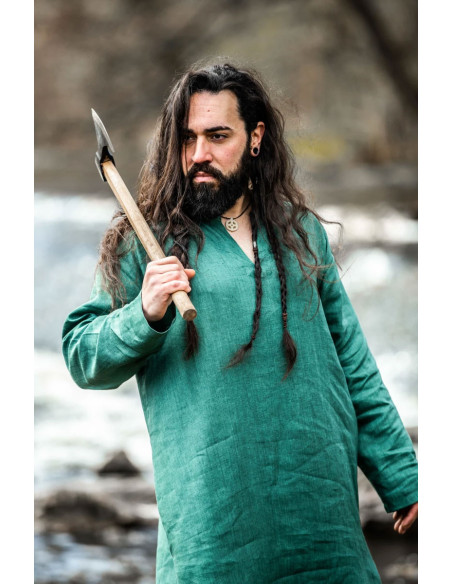 Tunique Viking Lin Halvar Vert