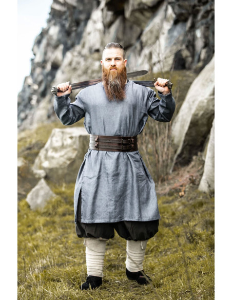Tunique Viking Lin Halvar Gris