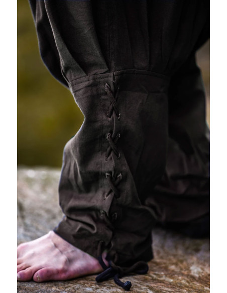 Pantalon viking en coton normand, marron