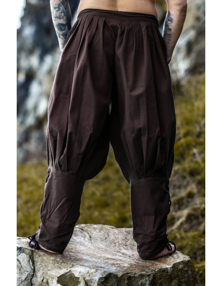 Pantalon viking en coton normand, marron