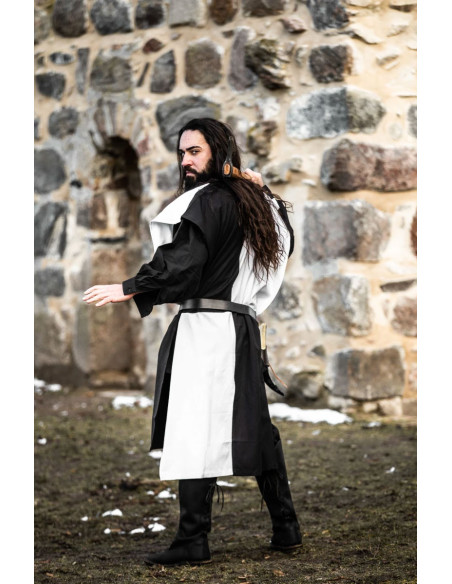 Échiquier Tunique Médiévale, blanc-noir