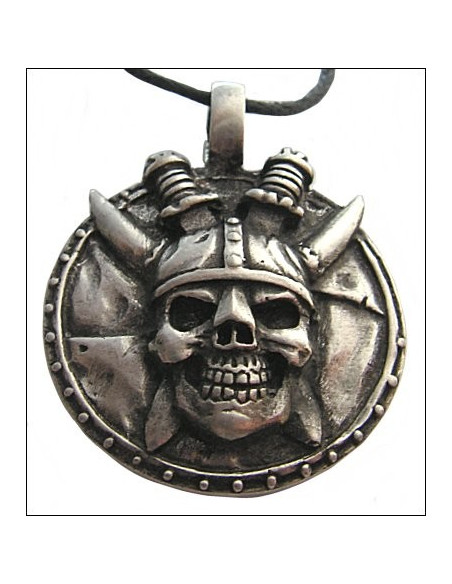 pendentif tête de viking