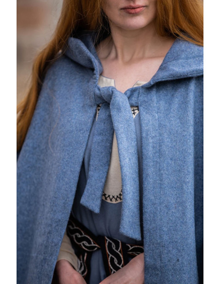 Cape médiévale à capuche modèle Mila,...