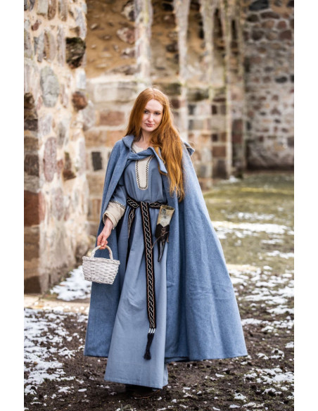 Cape médiévale à capuche modèle Mila,...