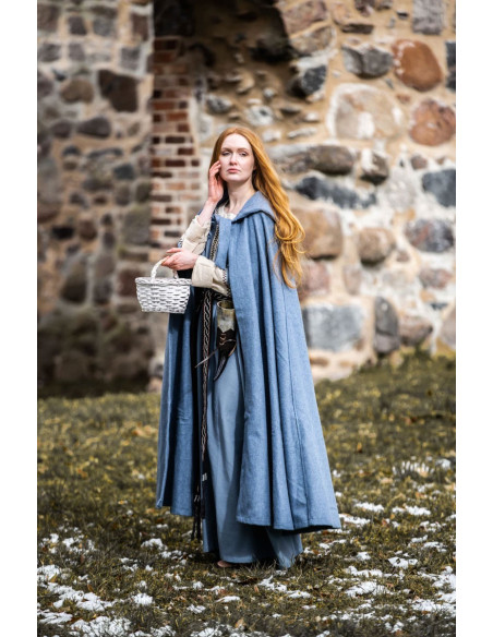 Cape médiévale à capuche modèle Mila,...