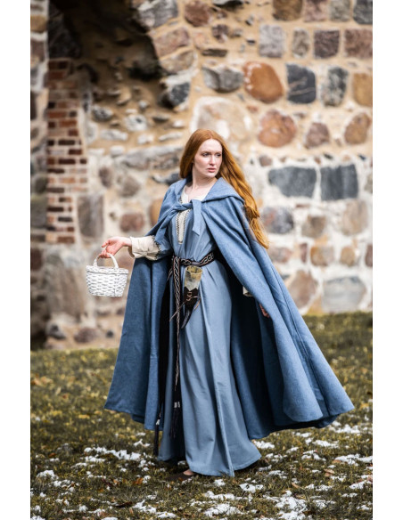 Cape médiévale à capuche modèle Mila,...