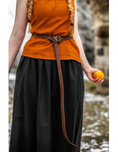 Ceinture longue Celta en cuir modèle Merle, couleur...