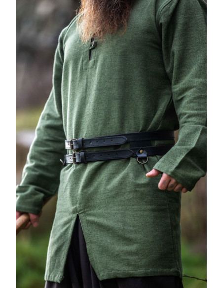 Ceinture Viking en cuir double modèle...