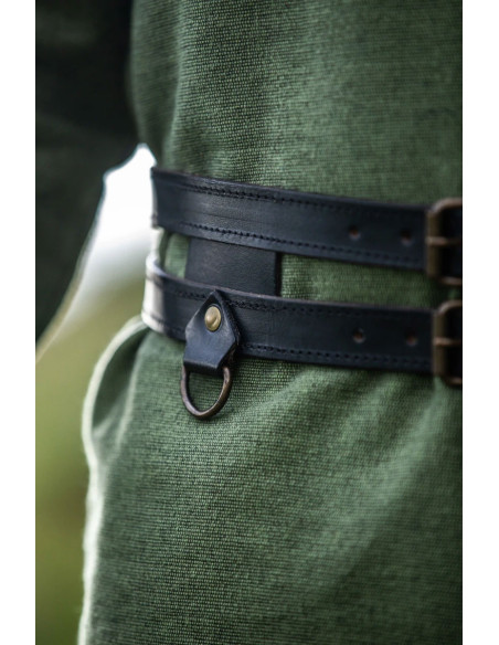 Ceinture Viking en cuir double modèle...