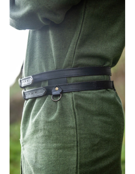 Ceinture Viking en cuir double modèle...