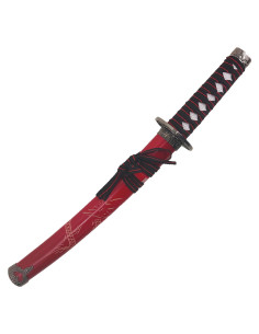 Tanto décoratif Dragon saya rouge (54 cm.) 2