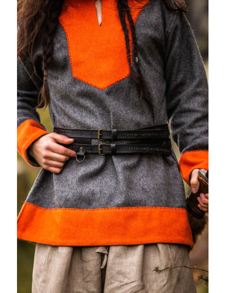 Axel Viking Double Ceinture en Cuir,...