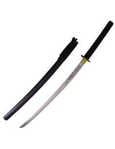 Katana saya noir décoratif avec boîte en bois (103 cm.)