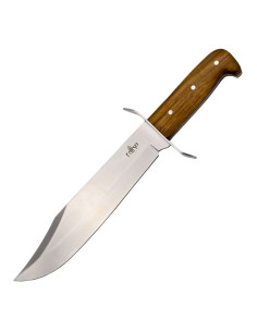 Couteau de chasse Bowie Third, manche en bois