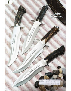 Wolf-Lancer poing couteau corne de cerf poing