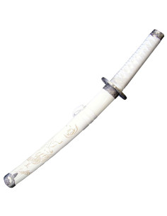 Tanto décoratif dragon saya blanc (54 cm.) 2