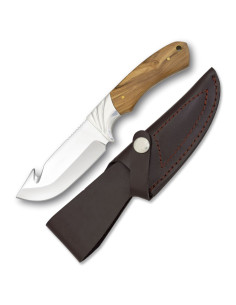 Couteau de chasse avec manche en olive (22,5 cm.)