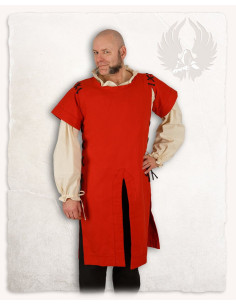 Tabard médiéval, modèle Hermann, couleur rouge