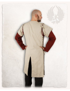 Tabard médiéval modèle Hermann, couleur blanc naturel 2